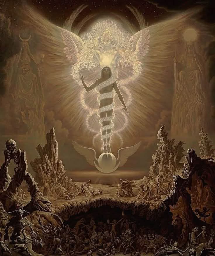 occult__culture's tweet photo. The Vision of Hermes Trismegistus, Johfra Bosschart https://t.co/n98oauiAtG