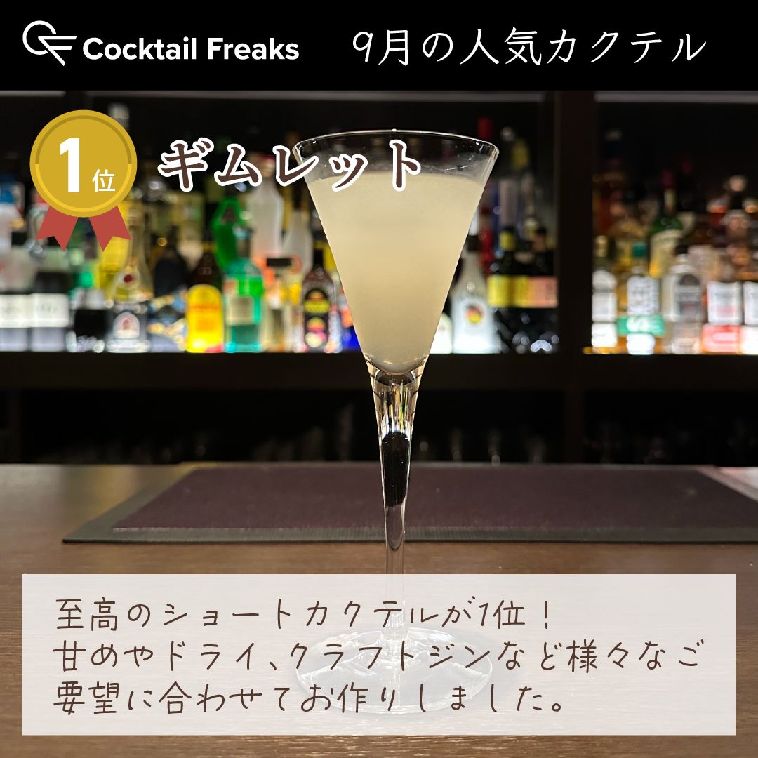 cocktailfreaks's tweet photo. カクテルフリークス 9月の人気カクテル✨

5位🍸ジャックター
4位🍸林檎とスパイスラムのカクテル
3位🍸モヒート
2位🍸シャインマスカットのXYZ
1位🍸ギムレット

季節のフルーツカクテルが今回もランクインしました！

#カクテル #カクテルフリークス #カクフリ #国分寺 #バー https://t.co/OCp3jyFVEw