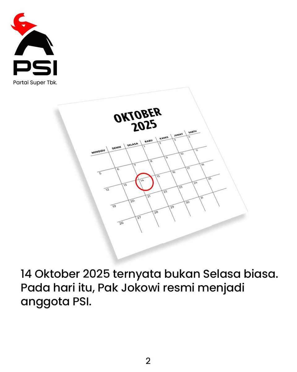 psi_id's tweet photo. Momen bersejarah, saat “rahasia” akhirnya terungkap 🤫🥳

Jagat politik langsung heboh. Tapi jadi clear tentang status Pak Jokowi di PSi, gak perlu berspekulasi lagi 💯 https://t.co/bslM63R22C