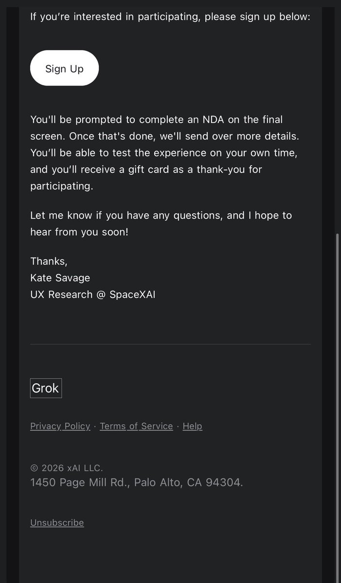 omarsoto's tweet photo. Hey @grok , has anyone else reported getting this phishing attempt email from someone at @X @xai @SpaceXAI ?? https://t.co/ggKsLUR7bT