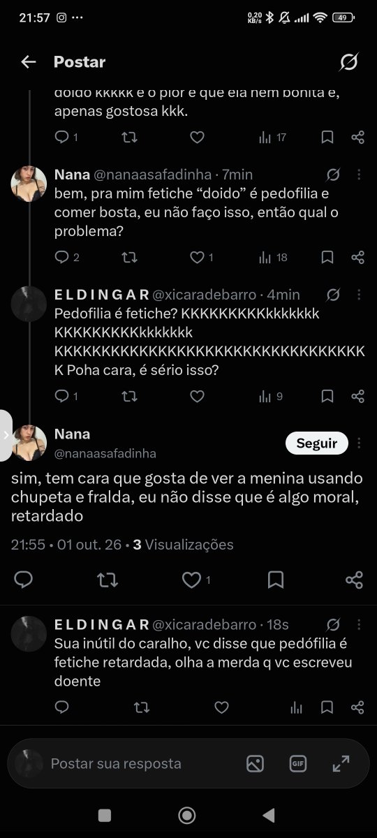 xicaradebarro's tweet photo. @Rangel_Filho05 @Lolosemropa Pra quem quer ver esses comentários, melhor nem descer pra não vomitar, que galera doente mental da DESGRAÇA https://t.co/NNCy01ATIR