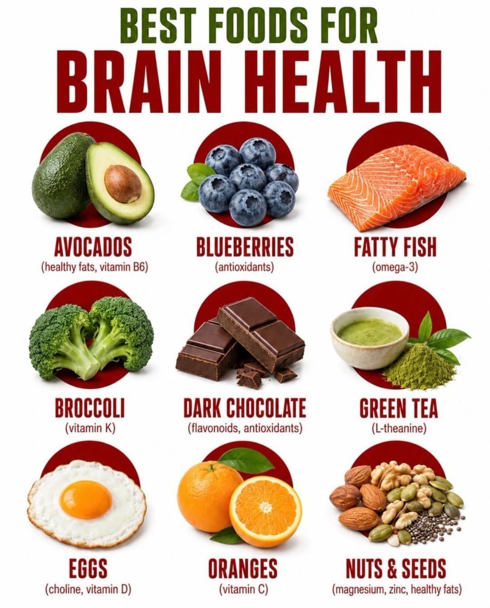 saraevans_Ai's tweet photo. Best foods for brain health. Follow 
@saraevans_Ai for more🧠 https://t.co/yymV4goYgF