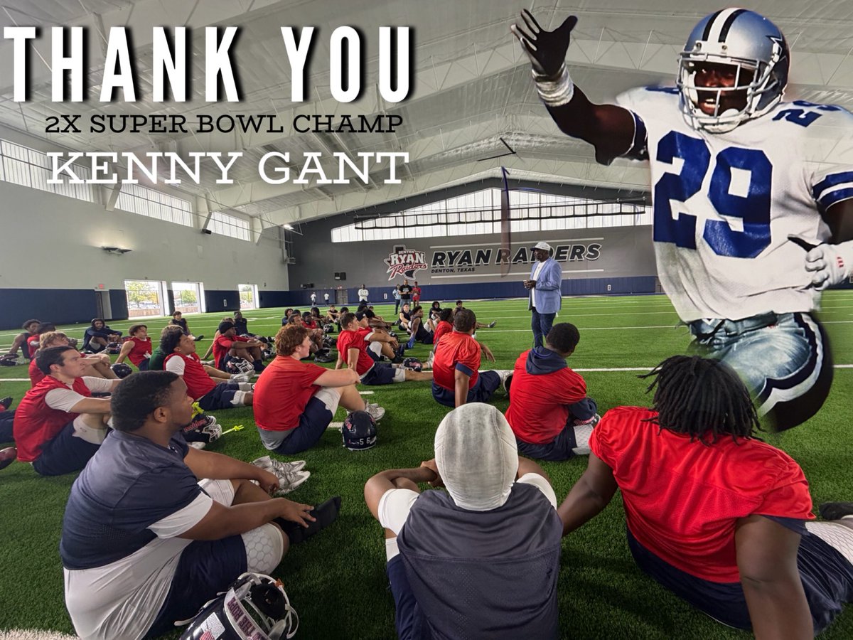 Tolleson20's tweet photo. 2x Super Bowl Champion Kenny Gant!!
Blessed to have you come speak to the Sons Of Ryan!

@RyanRaiderFB 
@dallascowboys https://t.co/17eH1lWu2R