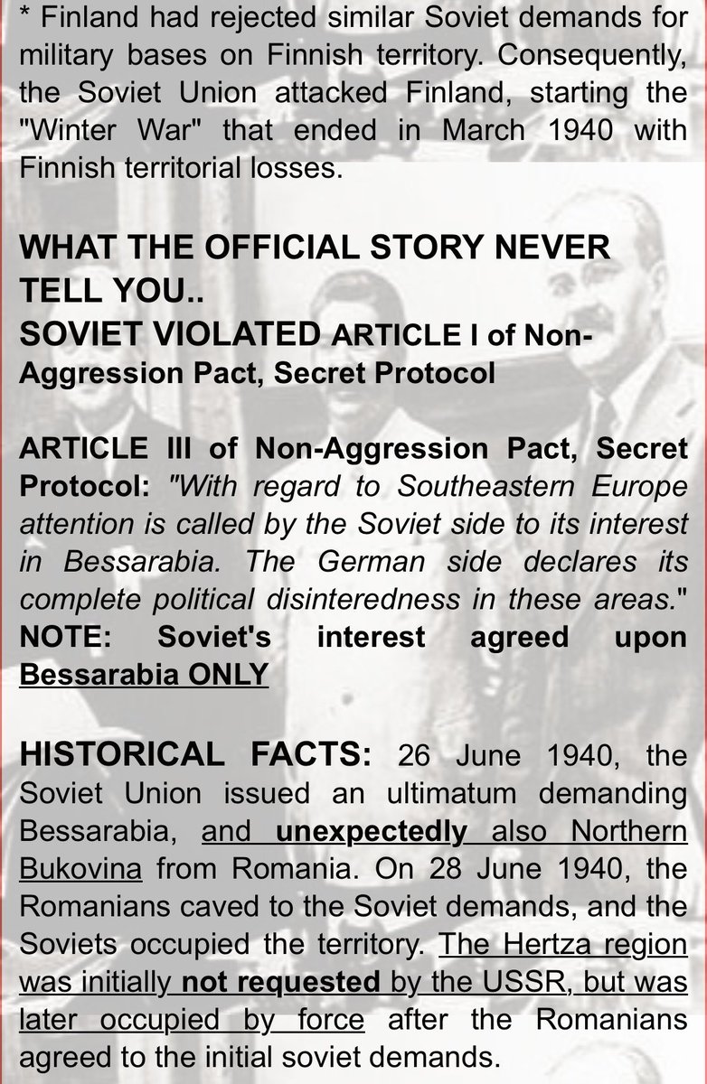 AintTexas's tweet photo. @2terrific4you Hitler tuned East because Stalin was being to aggressive and encroaching on the German sphere of influence agreed upon in the pact. Stalin was moving to occupy Hitler’s only source of oil in Romania, which would have rendered Germany 100% dependent on Stalin for future war. https://t.co/hRnJioCA9Z
