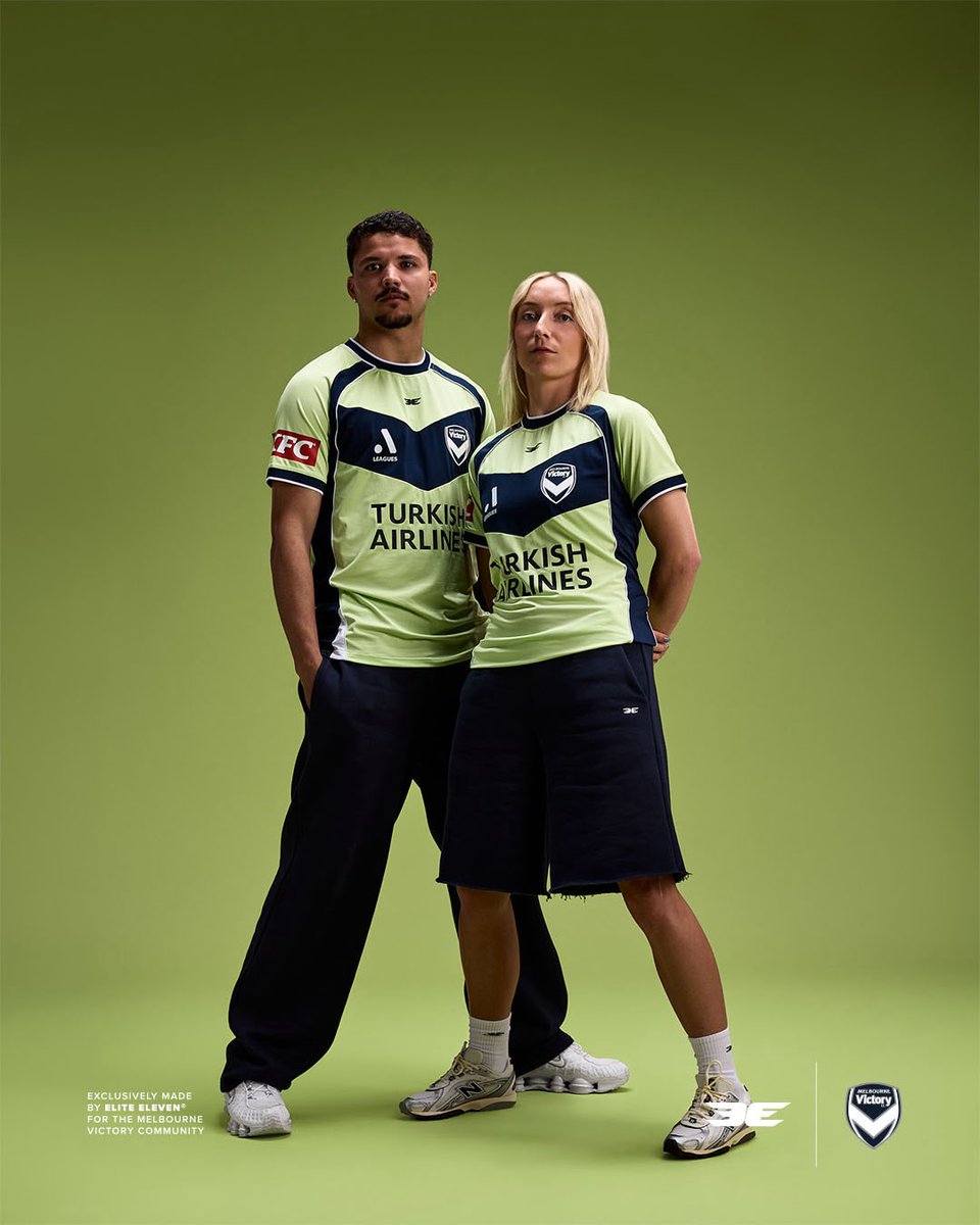 gomvfc's tweet photo. The first ever Elite Eleven x Melbourne Victory jerseys are here.

The home kit stays true to our traditions with a bit of EE flare. 

The away kit brings a new take on the iconic neon.

Melbourne Born. Melbourne Worn.

Shop now: https://t.co/MkiU2w18W4 https://t.co/Hxq5PnPmLJ