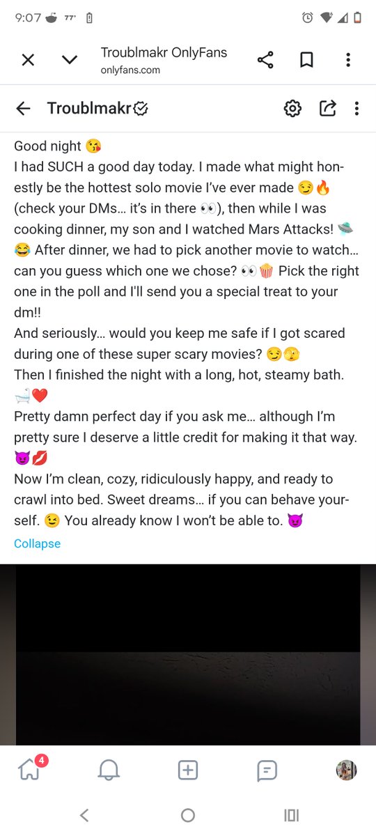trublmakr81's tweet photo. #GoodNight #MovieNight #HalloweenVibes #SpookySeason #MarsAttacks #ScaryMovies #Flirty #Bratty #CuteAndFlirty #SteamyNight #SoloContent #ExclusiveContent #OnlyFans
New subscriber? Free trial link in the comments. π
Paid subscribers get 4 exclusive spicy daily perks. ππ₯ https://t.co/nMGAchhgo5