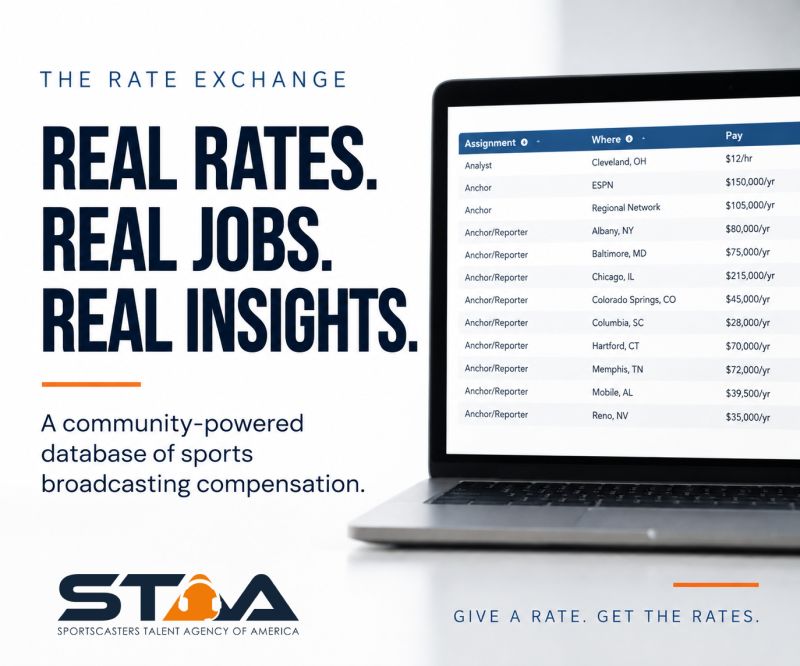 STAAtalent's tweet photo. One TV sports anchor/reporter reports earning $28,000/year.

Another reports $215,000/year.

That's why compensation transparency matters.

See what sportscasters are actually being paid → 
https://t.co/irQGTtQYb5 https://t.co/tfC2vlCzye