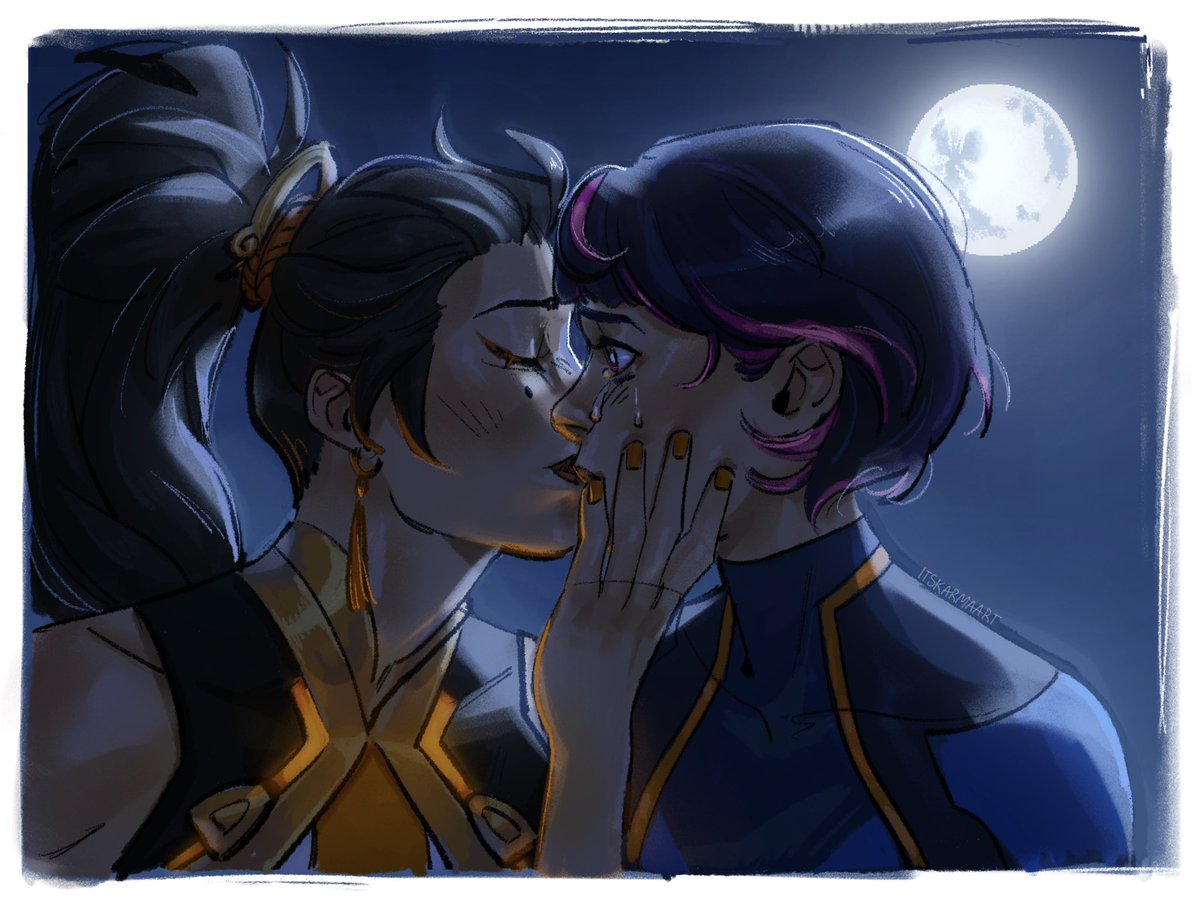 n0ckarma's tweet photo. Anran and Juno but they’re talking about their families… 💔
#Overwatch https://t.co/Vu20ykGJSG