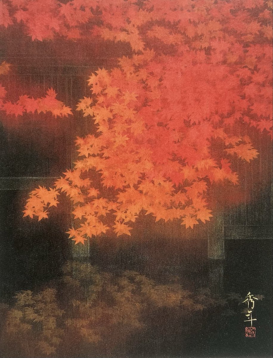 nihonga_tenzan's tweet photo. 秋の錦　10号作品 https://t.co/EJZs42ZgB1