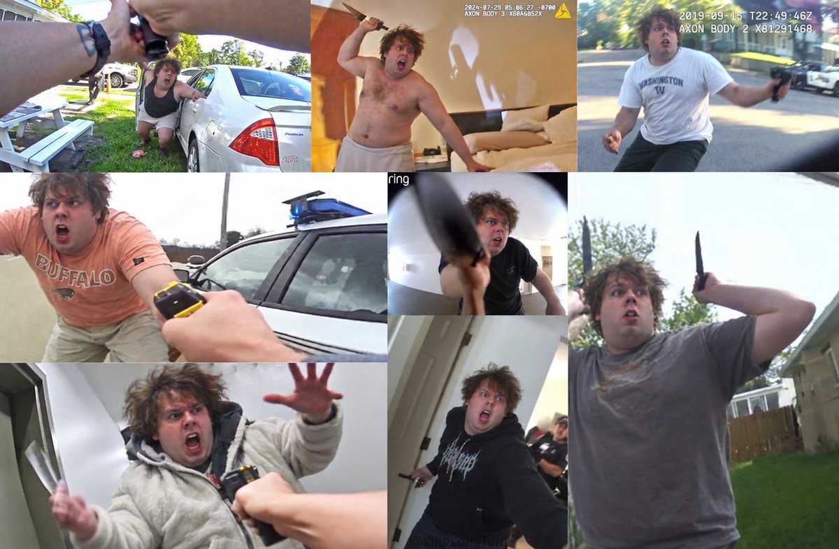 KingKongTurd's tweet photo. Thank goodness for body cams. Now we can see how violent these Brads really are. https://t.co/uDPmh692JB