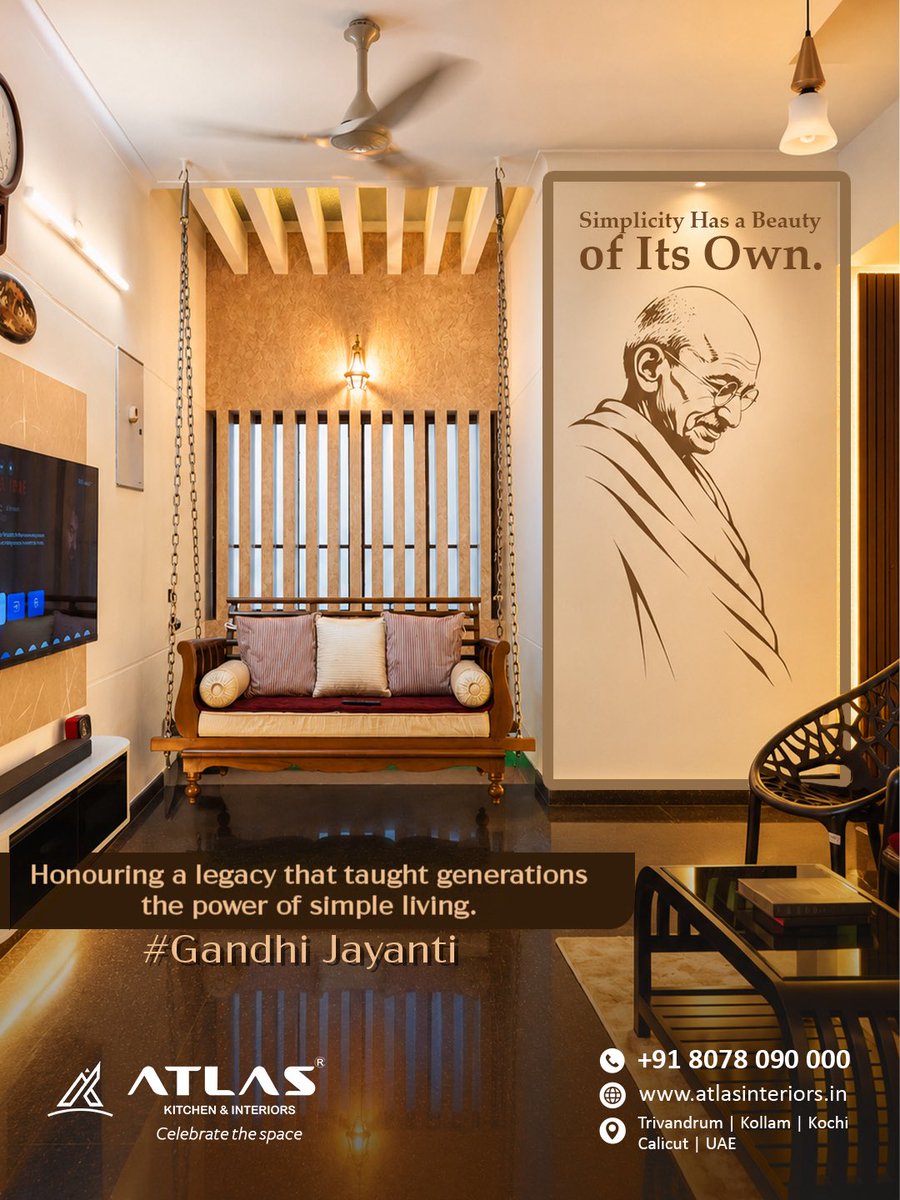 atlaskitchentvm's tweet photo. Some values remain timeless — simplicity, purpose and thoughtful living. Warm wishes on Gandhi Jayanti from Atlas Kitchen &amp; Interiors.

#gandhijayanti https://t.co/tnJxNQr65O
