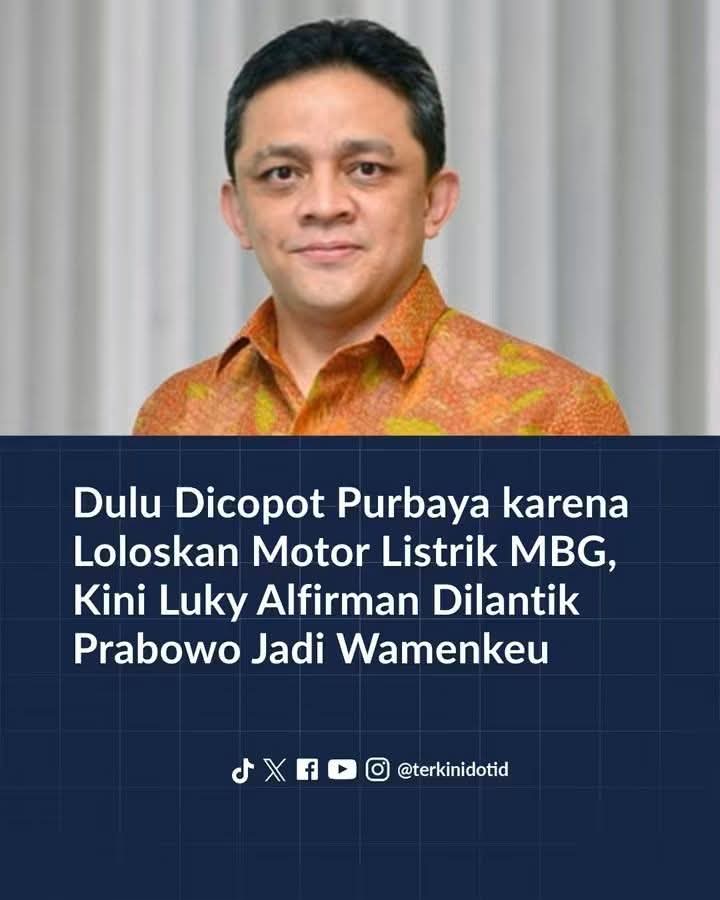 Boediantar4's tweet photo. HABIS DICOPOT PURBAYA KARENA LOLOSKAN MOTOR LISTRIK BUAT MBG, MALAH DIPROMOSIKAN PRABOWO.... https://t.co/R7TxKmHszQ