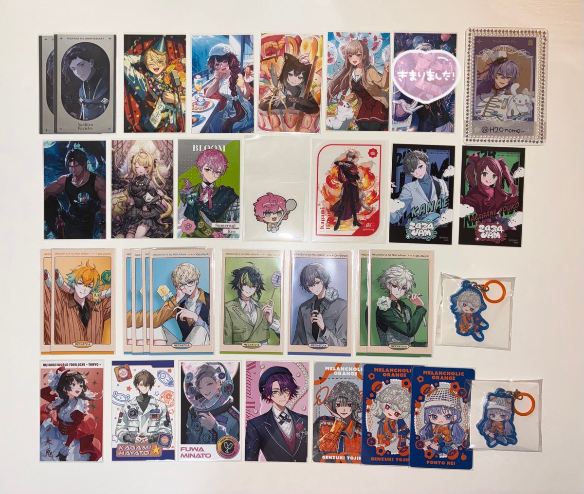H2Onomo_'s tweet photo. @xxx
【交換】にじさんじ MECHATU-A Over Drive ノスタルジアコレクション 2026 8周年 チェキ風カード フォトカ フォト風カード

譲┆1~3枚目 (3枚目は記載数所持してます)
求┆4枚目 (୨୧最優先)

郵送or横浜手渡し
異種交換◎(比率や組み合わせ要相談)

1枚目のみ同種IDカードの方も求◎(纏めて優先) https://t.co/qL76GoI2SF