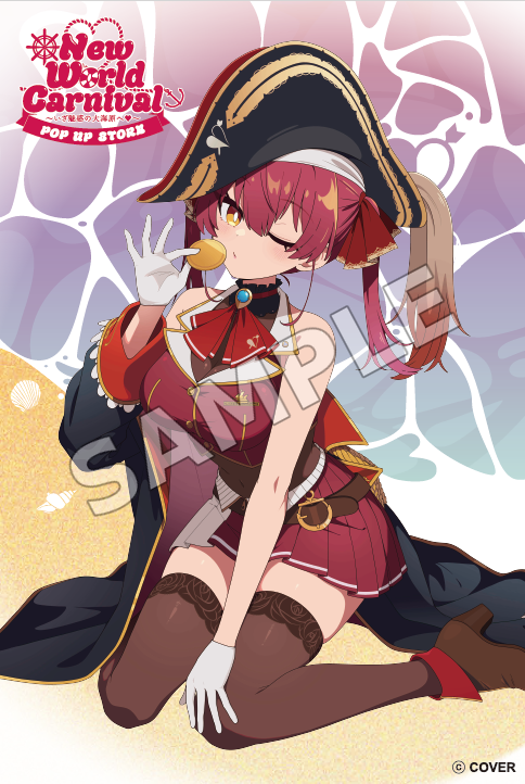 ASketch_JP's tweet photo. #宝鐘マリン

🏴‍☠️POP UP STORE 東京会場｜いよいよ明日🏴‍☠️

「New World Carnival 〜いざ魅惑の大海原へ♡〜」リリース記念
POP UP STORE 東京会場が明日【10月3日(土)11:00】よりスタート✨

✔東京会場：渋谷モディ 1F カレンダリウム
✔開催期間：2026年10月3日(土)〜10月18日(日)

グッズを3,300円(税込)ご購入毎にポストカードを1枚(全2種からランダムで1枚お渡し)プレゼント🎉
こちらもぜひご確認ください✨

さらに、CD購入者限定 POP UP STORE お宝特典抽選会の開催が決定🎯✨
POP UP STOREにて対象CDを1枚ご購入につき1回、抽選会にご参加いただけます！

🎁お宝特典
A賞：通常盤ジャケット絵柄タペストリー
B賞：ミニキャラクター絵柄缶バッジ
参加賞：通常盤ジャケット絵柄ステッカー

📍東京：10/3(土)〜10/18(日)
📍大阪：10/23(金)〜11/1(日)

▼POP UP STORE
https://t.co/jO4sQ3xO2w

▼お宝特典抽選会詳細
https://t.co/FN6zX4Aw5A

#NewWorldCarnival
#ホロライブ