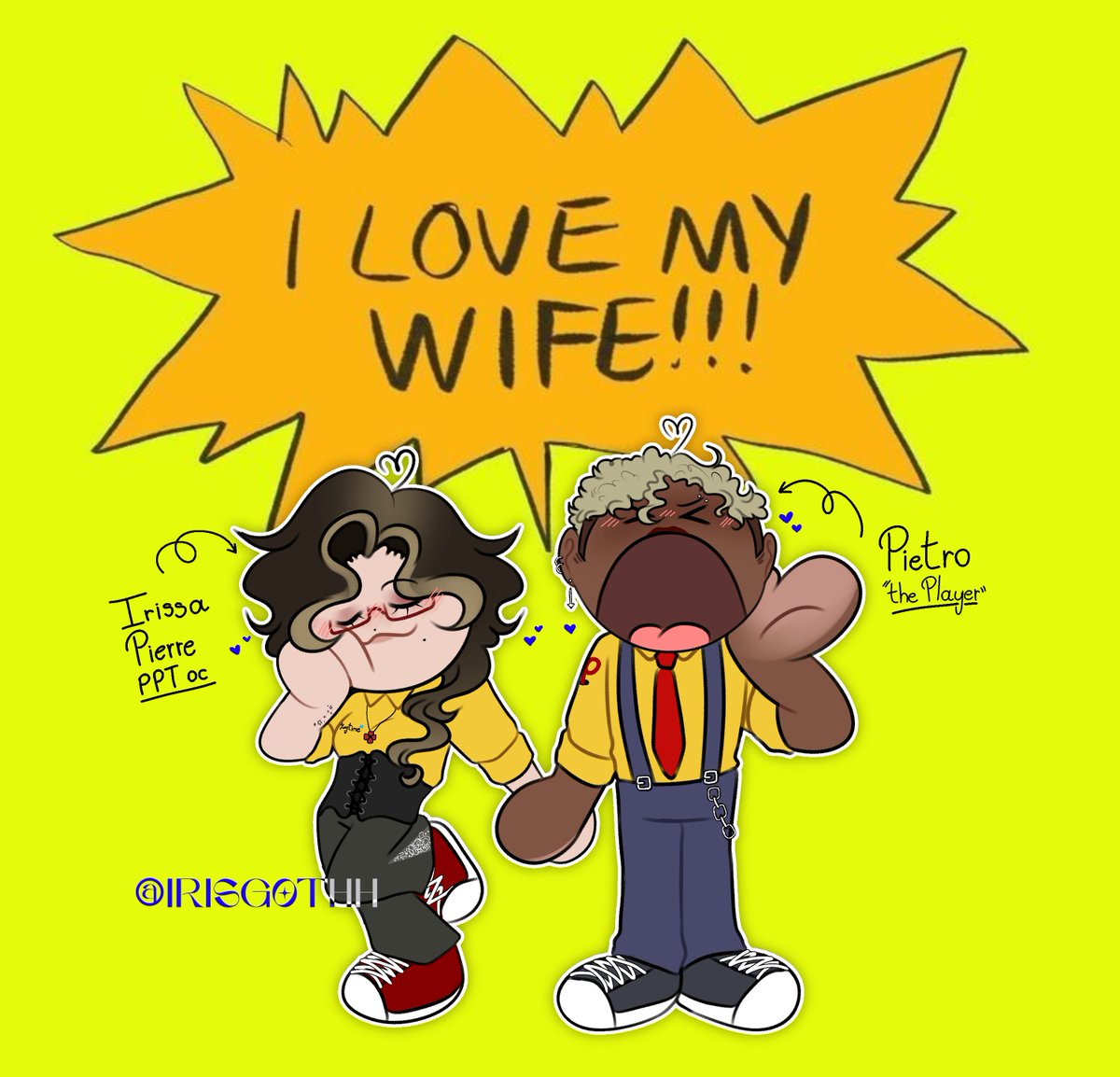 irisgothh's tweet photo. So. new yumeship. "SweetButcher" starring Irissa and Pietro (my PPT version of the Player),,,
#PoppyPlaytime #ocxcanon #yumeship #PPTOC #PPTPlayer #SweetButcher https://t.co/xEdgnF0RKF