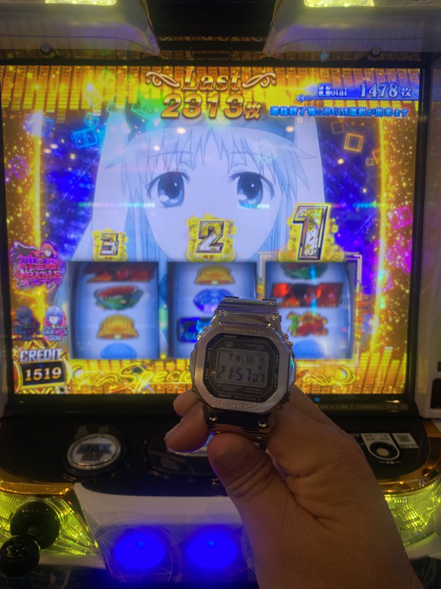 lovinthelostman's tweet photo. 禁書2
強チェ、スイカ、強チェとバチバチにレア役重ねて幻想リプ高確→一方通行CZからATが21:30頃。
幻想リプ高確が結局45G射止めてて、一方通行300G、御坂200Gの上振れで21時37分。
そこかからもっかい幻想リプ高確で報酬エンディング。
トータル4500枚。
純増上がってくれてよかった…… https://t.co/z5n6JwM36H