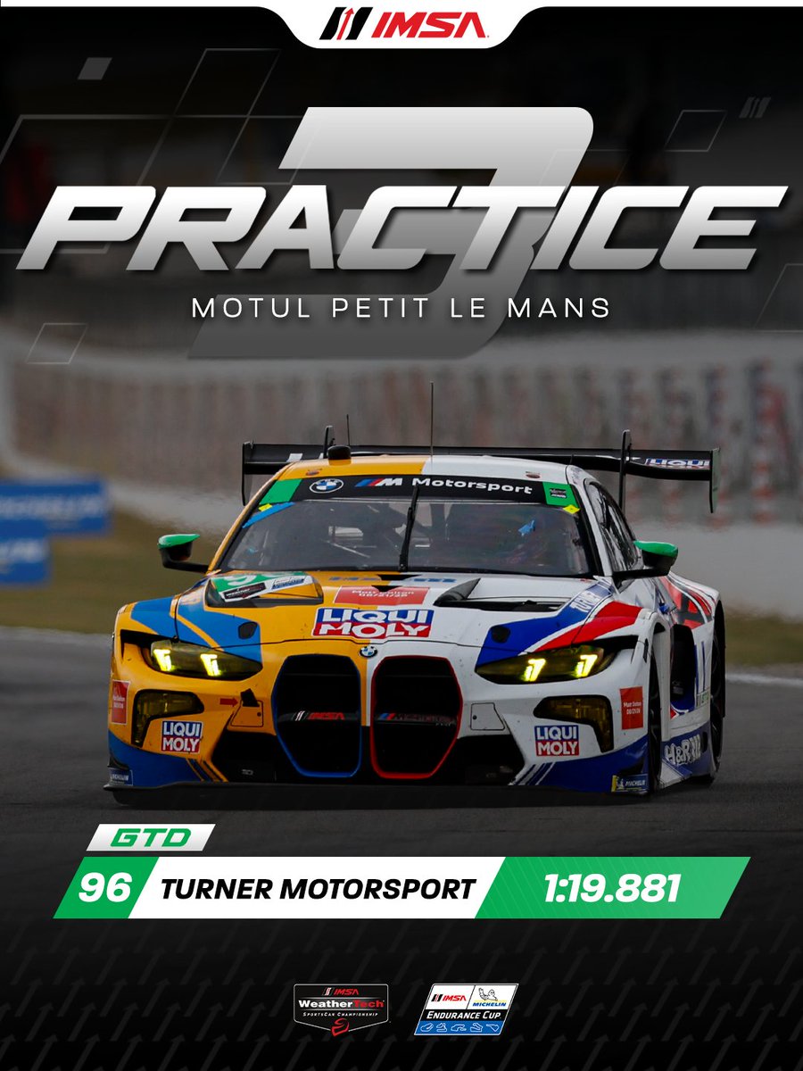 Fastest in Practice 3 at Michelin Raceway Road Atlanta! : Saturday ...