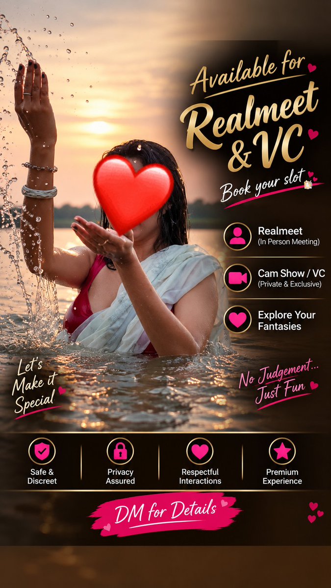 DeepikaHyd69's tweet photo. 📩 Telegram: https://t.co/kXCe6Hhe2q

✨ DEEPIKA HERE | F27 | HYDERABAD ✨

💼 Independent • Working Professional at an MNC

🌸 Available for REAL MEET & LIVE CAM SHOW

💋 Short Meet
📸 Live Cam Show
🌃 Full Night
🍻 Cocktail Party

🏠 Private Place • Own Flat

❤️ Explore, connect & enjoy your time together.

💯 Genuine & Paid Service
📍 Hyderabad Only

🚫 No advance payments
🤝 Payment only after meeting — hand-to-hand

⚠️ Time-passers & picture seekers, please stay away.
👉 Genuine & respectful inquiries only.

📩 Telegram: https://t.co/kXCe6Hhe2q