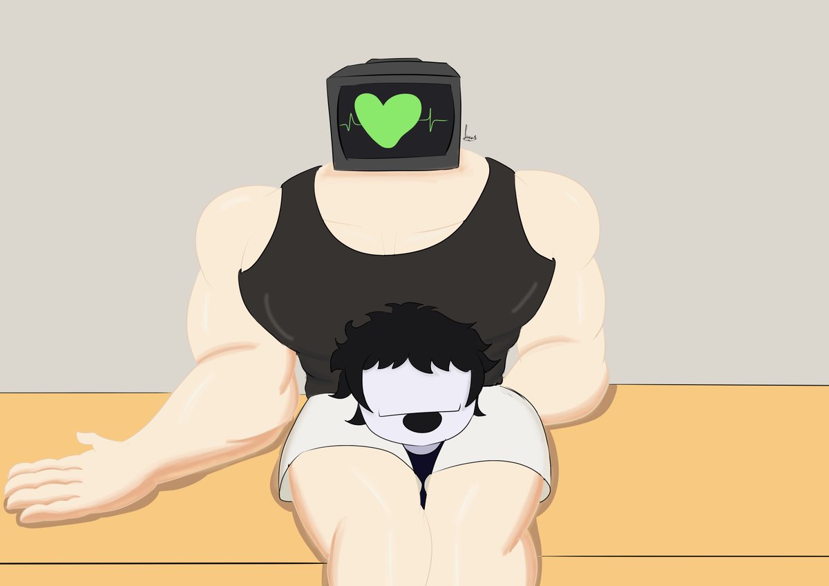 Lucas_Xavier39's tweet photo. "When you miss your boyfriend so you did this to your bf plushie" -Vyn
#bara #muscularmale #digitalart #ocart #tvhead https://t.co/GZoa0joUF1