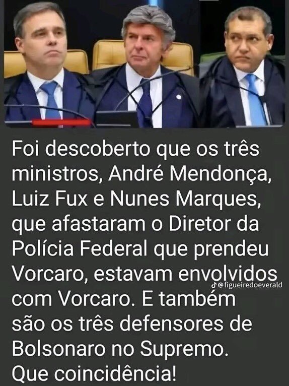 ureaMBarbosa1's tweet photo. @Alexmorettibr Já pensaram mais KN e Mendonça no STF? https://t.co/dTkgkQrE0p