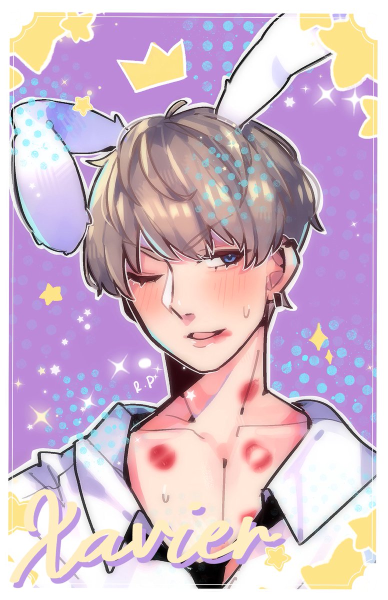 rabuponart's tweet photo. It’s October and Xavier’s birthday is around the corner! Made this little illustration for the occasion 😳✨

I’ll be giving these out as photocard freebies at a local Xavier birthday event! 💕
#LoveandDeepspace #Xavier #沈星回

#Xavier1016HappyBirthday #octovier https://t.co/95Lkuf8qX5