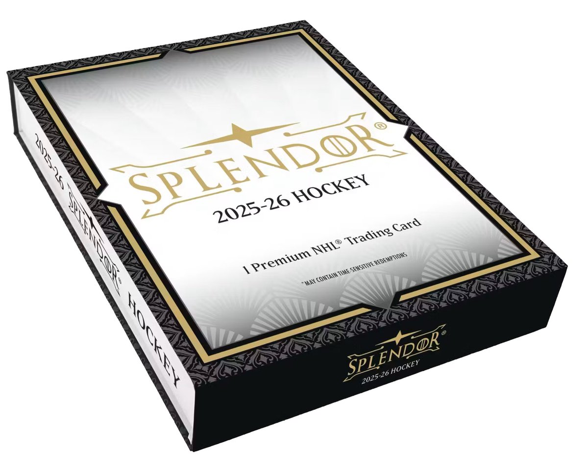 GoGTSLive's tweet photo. WOAH! We have a BRAND NEW box of '25-'26 Splendor #NHL from @UpperDeckSports to open RIGHT NOW on The Hobby's Web Show

Join us LIVE RIGHT NOW and YOU can WIN THE CARD from our box!

Links to watch &amp; subscribe are in our bio🔍 https://t.co/gI1gN5qzJw