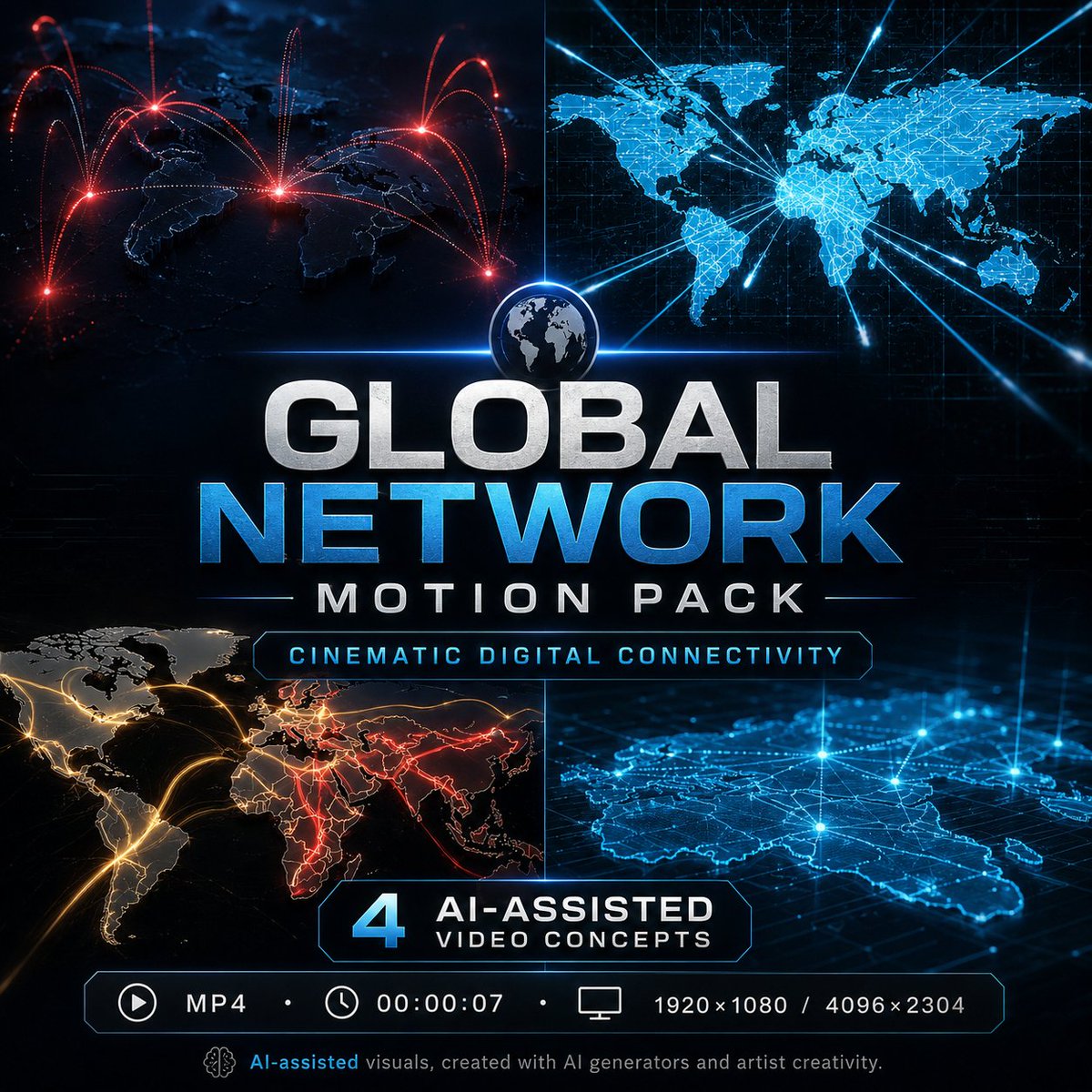 anyinfo69's tweet photo. Buy HD/4K Global Network Motion Pack on @Gumroad https://t.co/ClVPwAsEVm
#GlobalNetwork #DigitalWorldMap #FiberOptic #DataTransfer #TechnologyVideo #CinematicVideo #AIAssistedArt #GlobalConnectivity #NetworkAnimation #WorldMapAnimation #DataRoutes #LightTrails #HolographicMap https://t.co/euNVpTwRaM