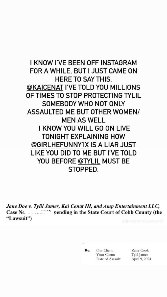 00Keloo's tweet photo. A woman who allegedly got SA’d by Tylil James comes out showing proof that Kai Cenat has been protecting Tylil, saying Tylil has assaulted multiple MEN &amp; WOMEN but they won’t speak up because Kai Cenat is going to Blackball them like he’s doing Reggie 😳💀 https://t.co/Q5FRl6Fv7G
