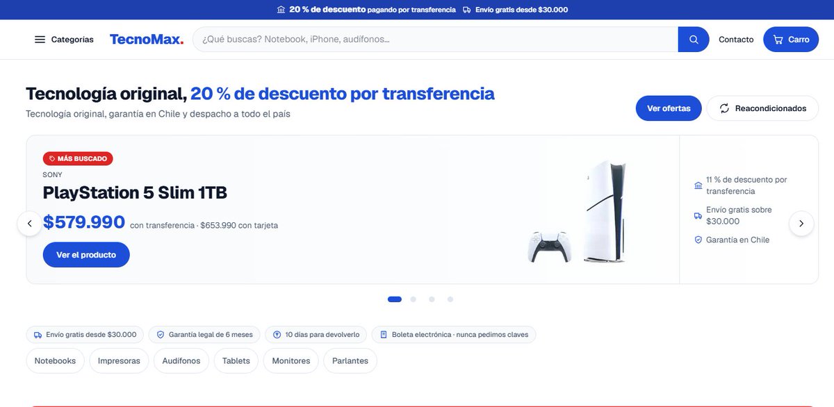 chum1ng0's tweet photo. 🔴🇨🇱 Alerta: tecnomaxchile[.]com es un sitio sospechoso. El dominio se creó el 22 de septiembre de 2026, el titular está oculto y no publica RUT ni razón social. #Chile #fraude #estafa @Namecheap https://t.co/kojI8Bf6bU