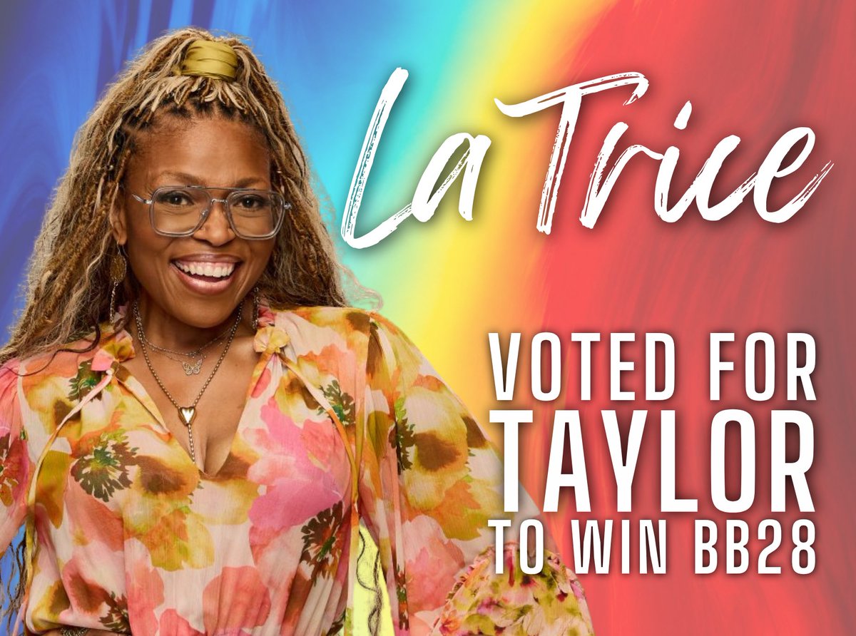 BBigBrotherBuzz's tweet photo. 🚨La Trice has cast her vote for Taylor to WIN #BB28! 👑

#BigBrother #BigBrotherBuzz https://t.co/1geAfuDTdE