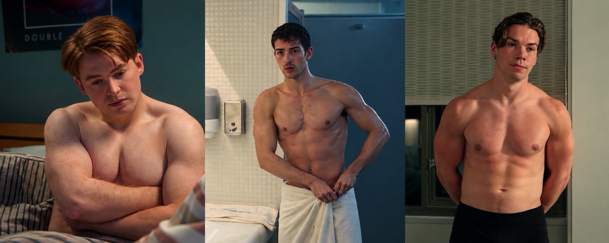 styledinred's tweet photo. kit connor, manu rios, and will poulter have been cast in "rupture", a historical queer body-horror/zombie film.

now, whoever decided on this cast knew how to get the gays perched on cinema seats on release day. https://t.co/t7phdqRGcX