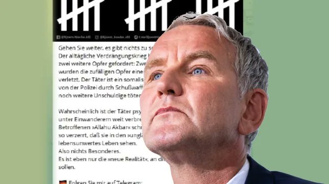 TachelesDe's tweet photo. ⚡Der Prozess wegen Volksverhetzung gegen den AfD-Politiker Björn Höcke rückt näher, nachdem die deutschen Justizbehörden den Weg für das entsprechende Verfahren freigemacht haben. https://t.co/bzMlxxdQ8l