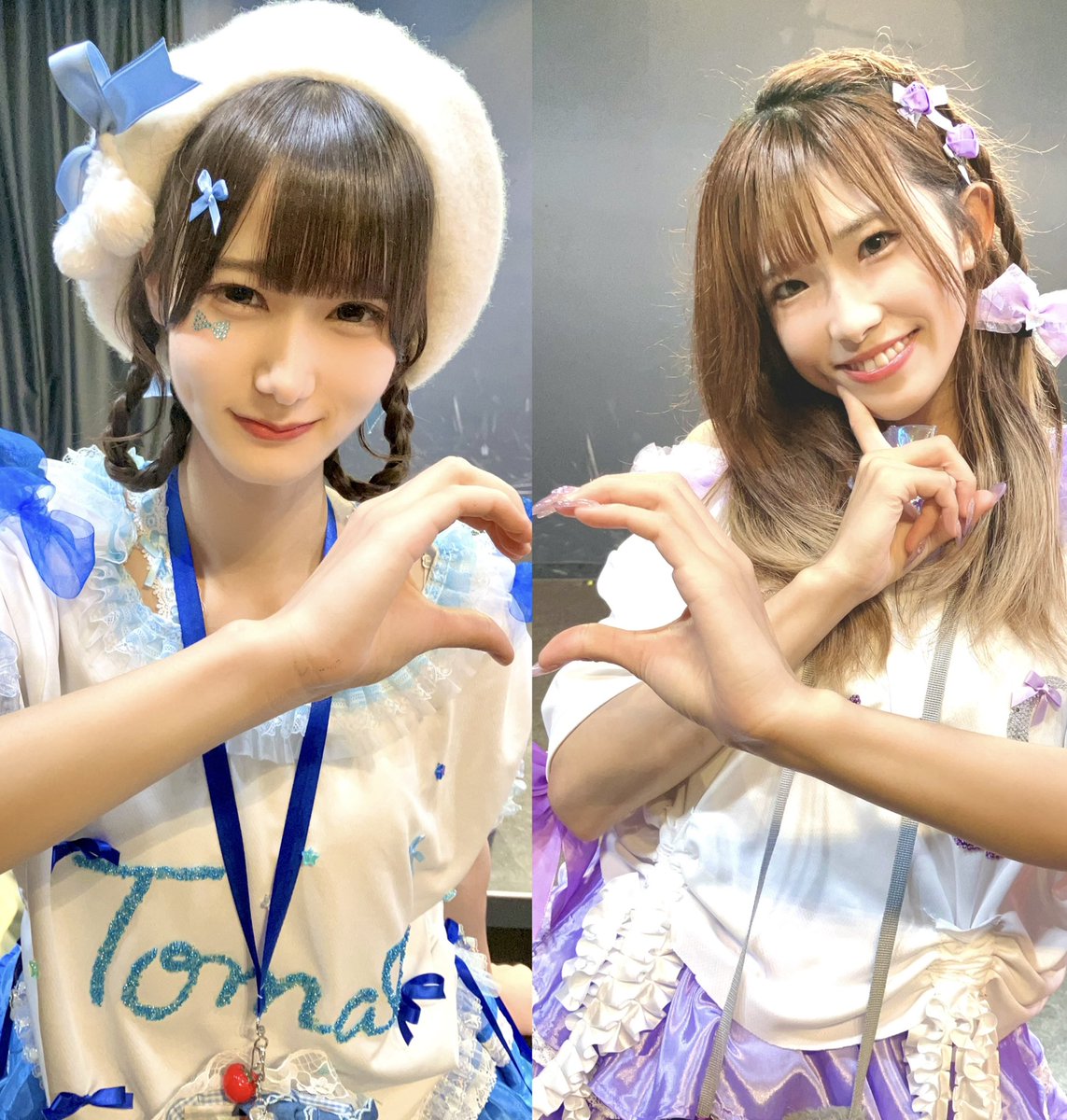 aima_shiki's tweet photo. きゃーーーー！！！🍅🍅🍅
#とまと畑で日向ぼっこ

わあああああ！！！🍣🥗🐈‍⬛
#間宮るな以外みるな

ぃやあぁぁあぁああ！！！！！🍅🐈‍⬛🍅🐈‍⬛
#spiralia

チェキでは経験あったけどお写真では盲点で、初の🫶🫶
お勧めしてくれてありがとう⚾️

大好きなお二人💙💜
自分との🫶に使って良いよ(笑) https://t.co/E39EurcqcR