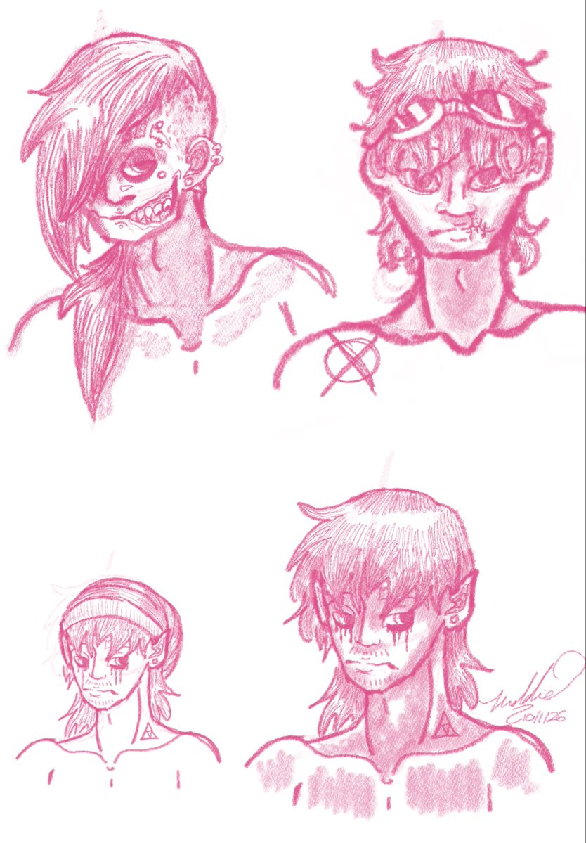 Smilingfeline1's tweet photo. Doodles of some of my favorite male creepypasta characters. #creepypasta #jeffthekiller #ticcitoby #bendrowned https://t.co/dDJWkwOfCQ