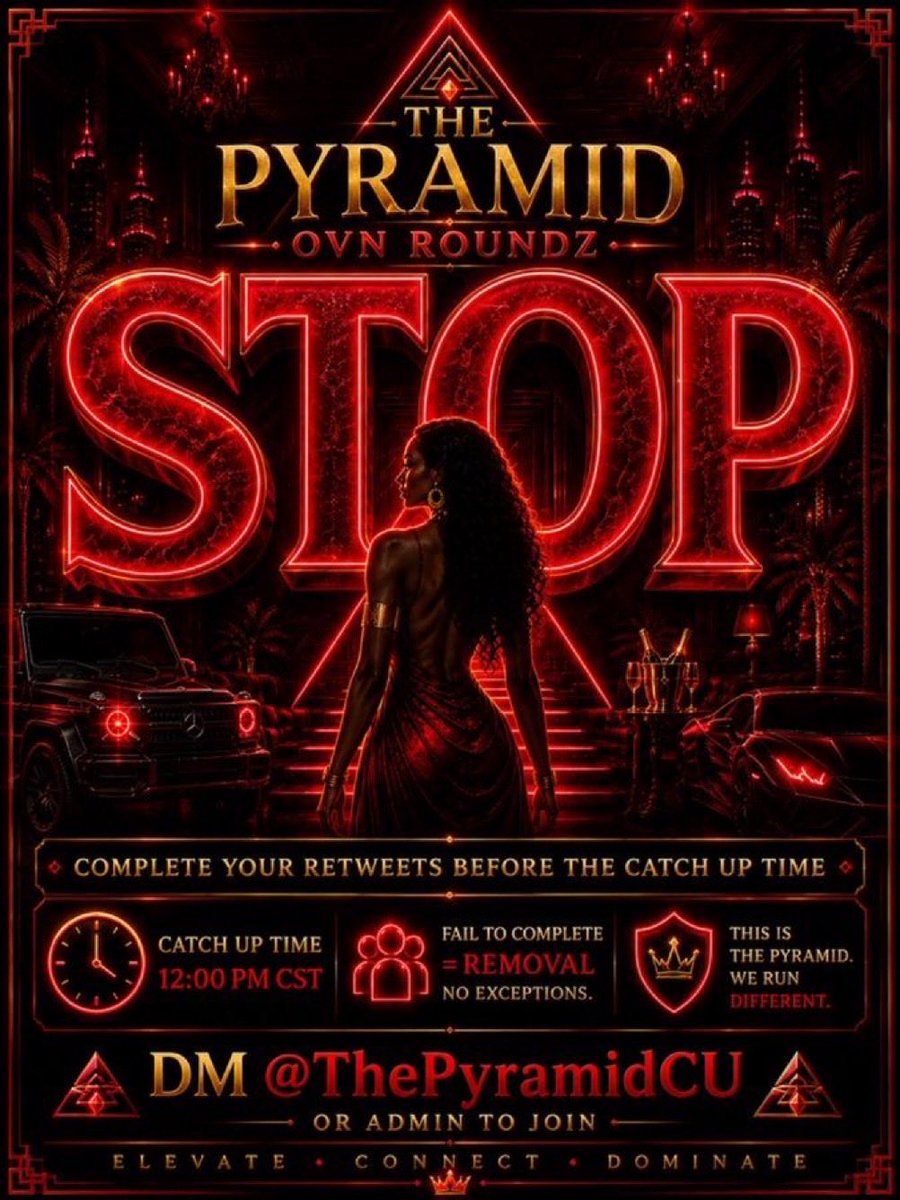 ThePyramidCU's tweet photo. 🛑🛑🛑✨STOP HERE✨🛑🛑🛑
GO BACK TO CHAT AND REACT ✅ TO YOUR DROP‼️

REACT ✅ TO YOUR DROP OR YOUR DWA WONT COUNT‼️ https://t.co/8bXQEQAXYl