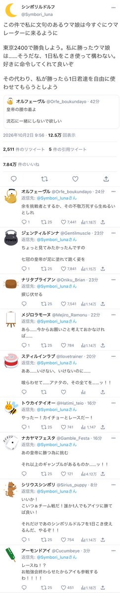 azara0818's tweet photo. #ウマ娘 
#ウマ娘怪文書 
#ウマ娘Twitter風

七冠の皇帝はやっぱりお強い https://t.co/MyQzAjsIN3