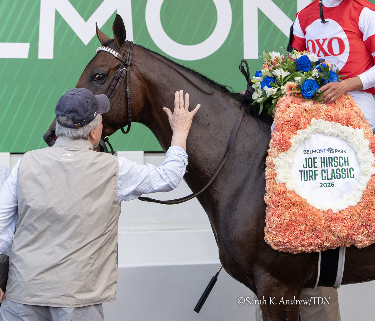 theTDN's tweet photo. MINARET STATION 🏆 The OXO Equine LLC homebred, a 4-year-old son of Instilled Regard, battled to the wire with Far Bridge and ultimately prevailed by a half-length in Thursday's GI Joe Hirsch Turf Classic Stakes at Belmont Park.

It marked a career-first Grade I victory for the colt, and third for his trainer, Will Walden. 

"He's just been the epitome of consistency in the afternoon and in the morning and just couldn't be prouder of him."

Minaret Station, ridden by @jose93_ortiz, improved his record to 4-2-2 from nine career starts with $903,256 earned.

Read more ⤵️