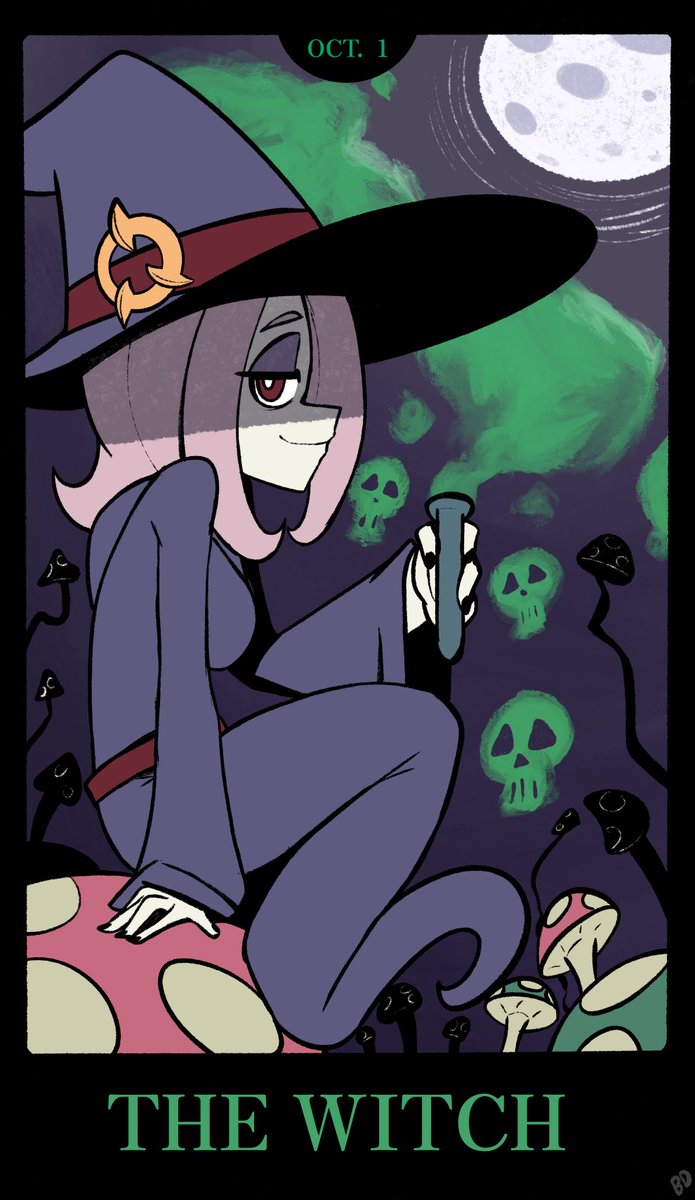 BigDeadArt's tweet photo. Day 1 of Drawtober.  Sucy tarot card.  Each day will have a new card. https://t.co/kks5GD5DUn
