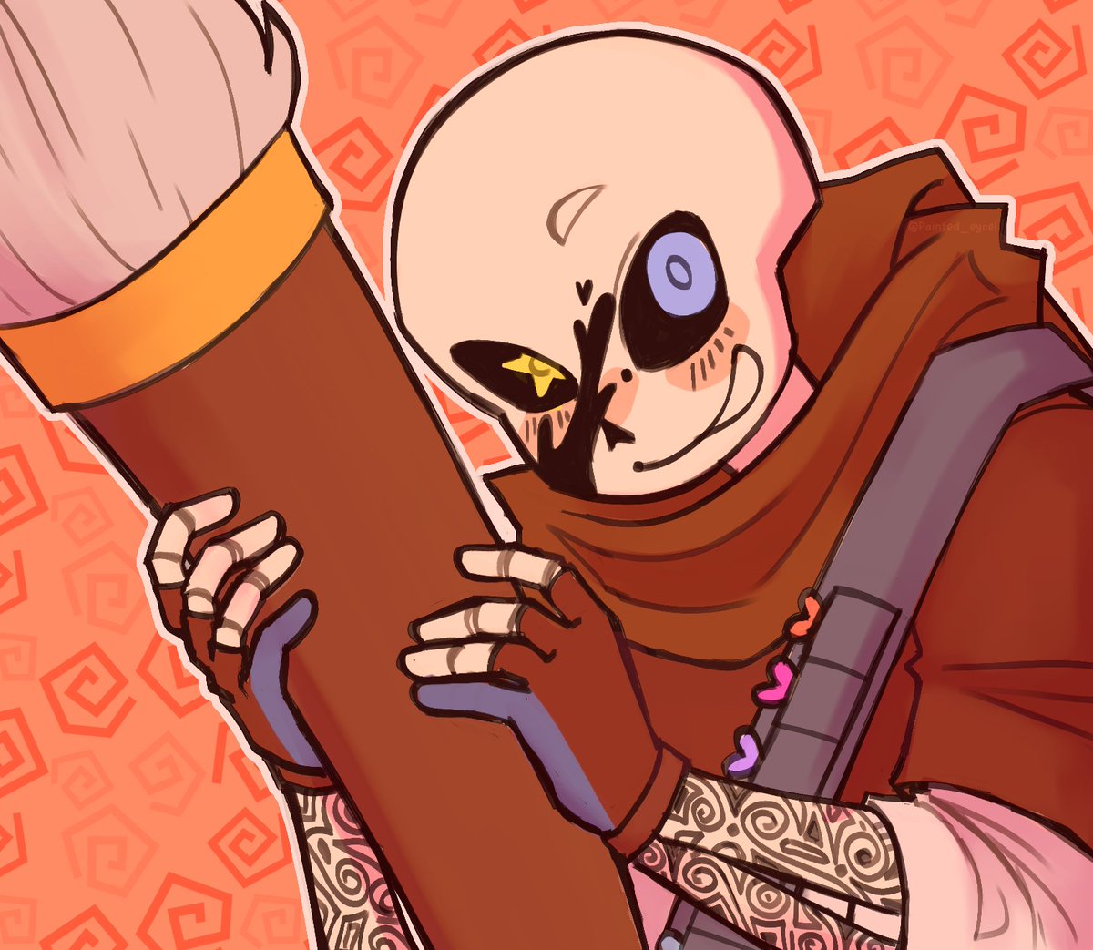 Painted_Eycel's tweet photo. DAY 1: INK (WARM-UP)
- Empezando el inktobertale de este año..., no creo lograrlo (otra vez) pero lo intentaré :D

#inktobertale2026 #inksans https://t.co/gmAWYbf8Tz
