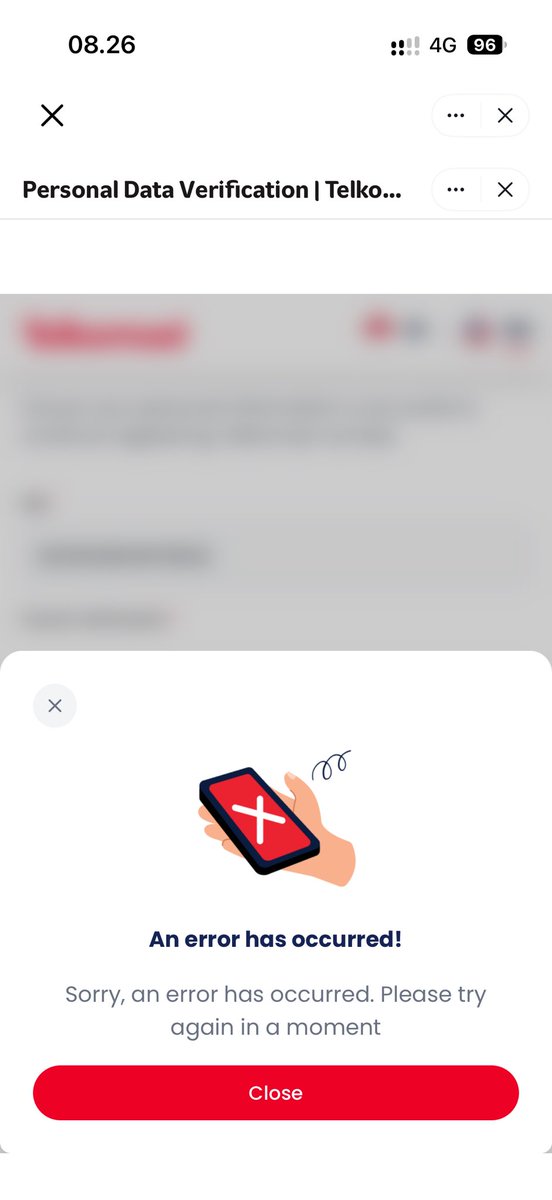 andrriio's tweet photo. @Telkomsel Pagi, kak minta tolong dong ini udah beberapa hari eSim gabisa kepake krn gabisa resigter, selalu begini respon nya. Sayaang bgt gak kepake nih jadinya pas masukin NIK sm Selfie kalau enggak pas masukin OTP. https://t.co/T90Q1ZBAEy