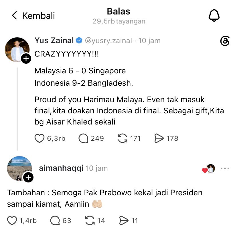 rapunsey's tweet photo. gegara bola warga malay doain prabowo jadi presiden indo sampe kiamat 😭😭😭 https://t.co/vjdPpZtjsr