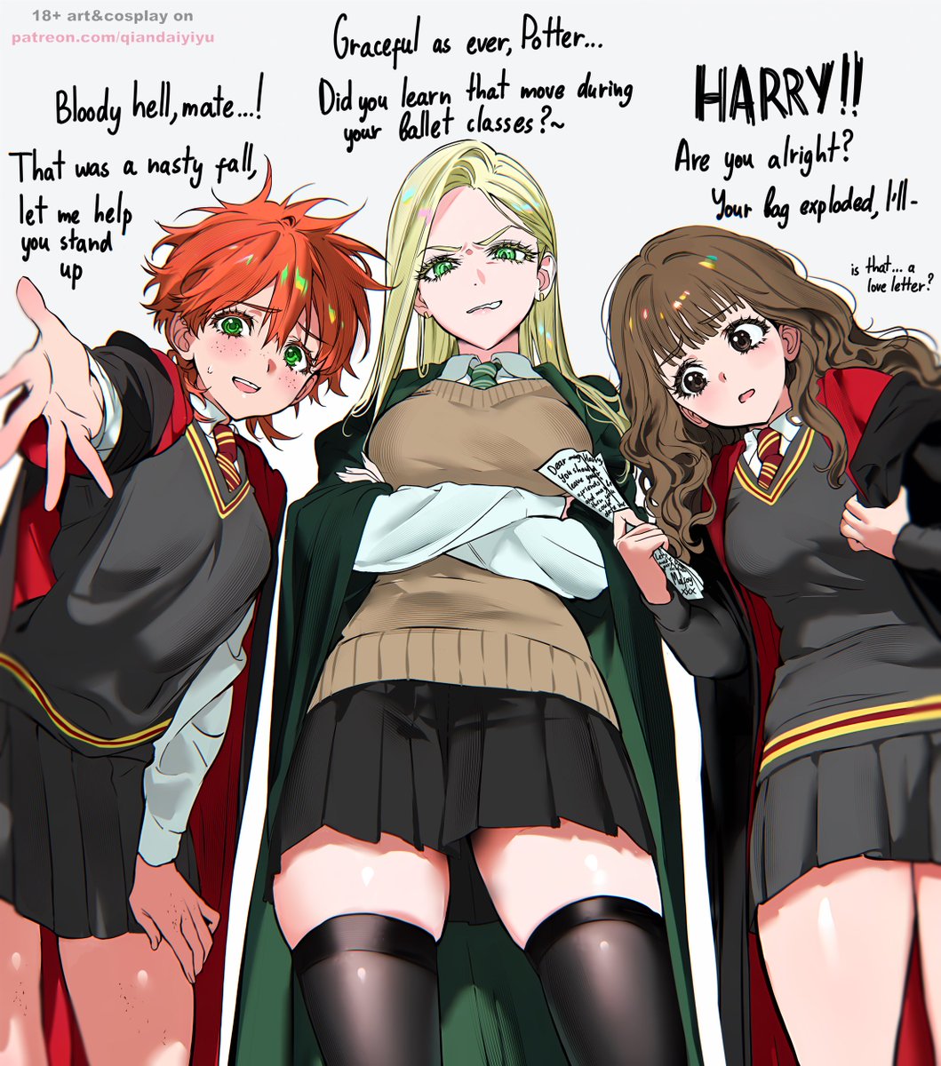 qiandaiyiyu's tweet photo. PoV: Harry falls and the “girl friends” help (1/2) https://t.co/telTjy1Xgp