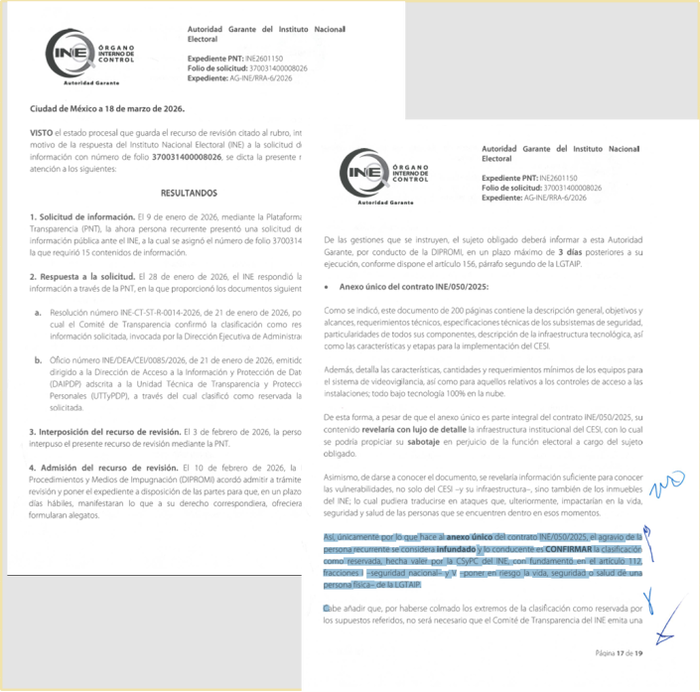emeequis's tweet photo. #ExclusivaEMEEQUIS. El contrato fue asignado por el @INEMexico de Taddei a la empresa AMPS, fundada por Marco Antonio Novella Juárez, que fue director de Desarrollo Penitenciario de la Secretaría de la SSP en el primer círculo de García Luna, y Jorge Tello Peón, asesor de Felipe Calderón en materia de seguridad y mentor de Genaro García Luna. Un texto de @estedavid para EMEEQUIS. 
https://t.co/J54D1a0oBJ
