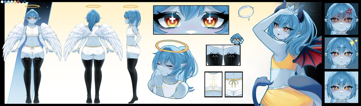 Mirthaxiss's tweet photo. Reference sheet commission! 💙💫
#VGenComm ㅤ https://t.co/02tFqTfXxx