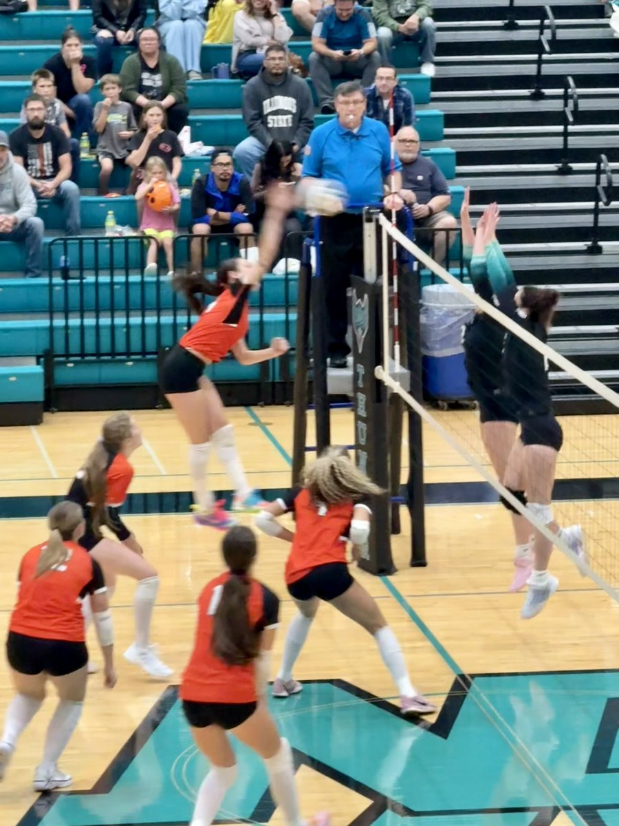 byronhsad's tweet photo. Volleyball Tigers were at Woodstock North tonight.  #ByronTigers #TigerPride https://t.co/NynU0n9J5L