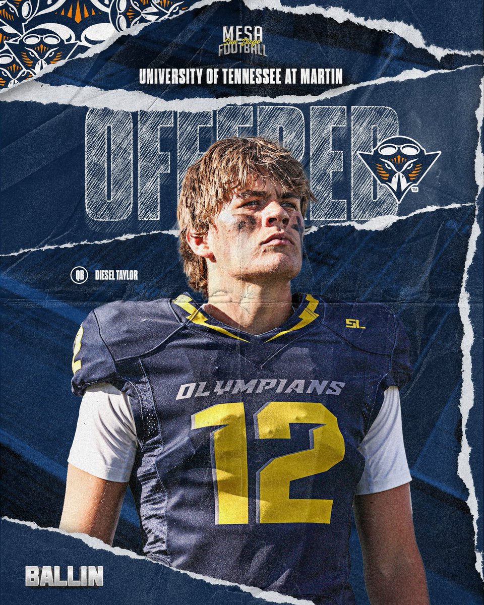 SDmesafootball's tweet photo. Congratulations to QB @dieseltaylor06 

#BALLIN 

@BallCoachGW @CoachAGoodwin @EC_Preps_SD @sdfootball @JUCOFFrenzy @UTM_FOOTBALL https://t.co/X1t45g3QGm