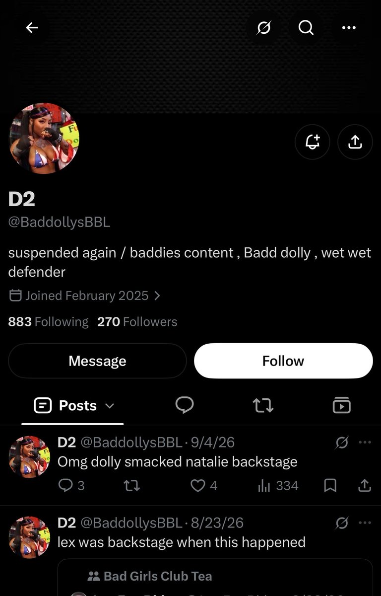 Publicitylcon's tweet photo. @BaddollysBBL @trishatheicon when you get a sense of personality enough to have a theme that effortlessly shows on your profile without trying then talk. for now that blank plain ass profile gives you no room to speak 🩷 https://t.co/qi6k3Jc995