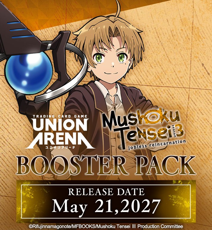 《Mushoku Tensei: Jobless Reincarnation》即將加入 UNION ARENA 英文版
