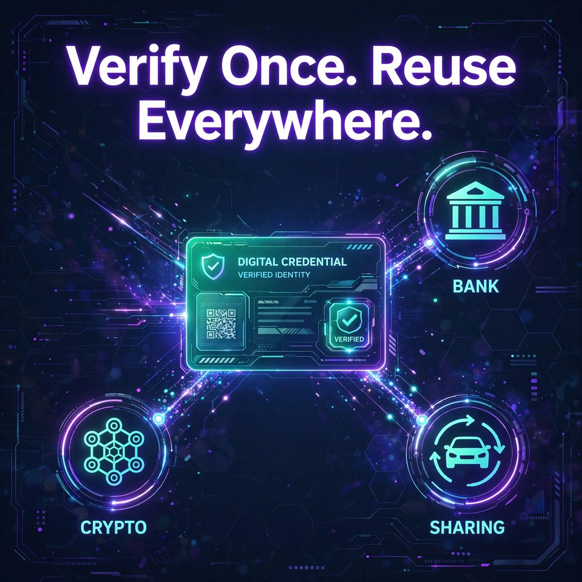 Iden2info's tweet photo. How many times have you verified your identity this year? 🤔 Banking, crypto, gig apps... face scan and passport upload on repeat.

Exhausting. Repetitive. Insecure.

The future is Reusable KYC.…
#CustomerExperience #ReusableKYC #iDen2 https://t.co/SMn0EUtwOr