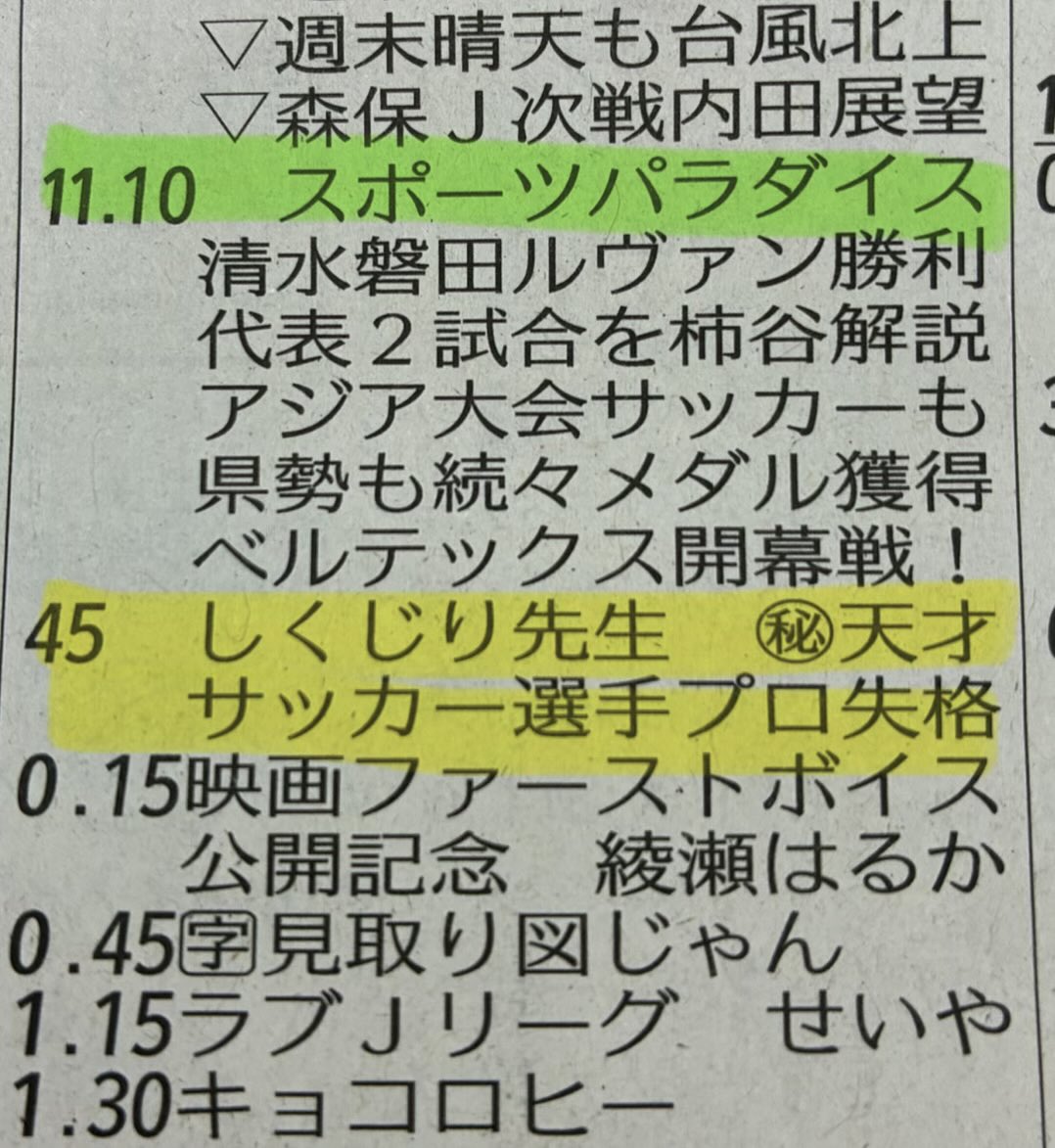spopara_SATV's tweet photo. 静岡県在住のスポパラ視聴者の皆さま。今晩はそのまま次の番組も是非ご覧ください😁
#スポパラ
#しくじり先生
#柿谷曜一朗
@yoichiro0103 
#静岡朝日テレビ https://t.co/X3Rouqaler